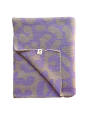 Babydecke LEO lila / beige
