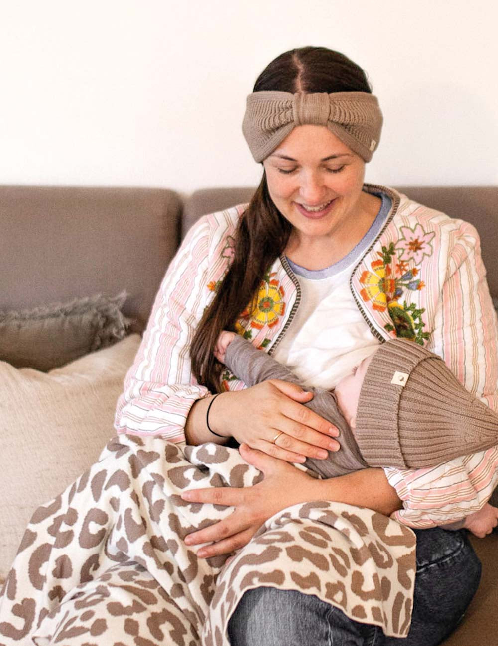 Babydeken LEO beige / crèmewit