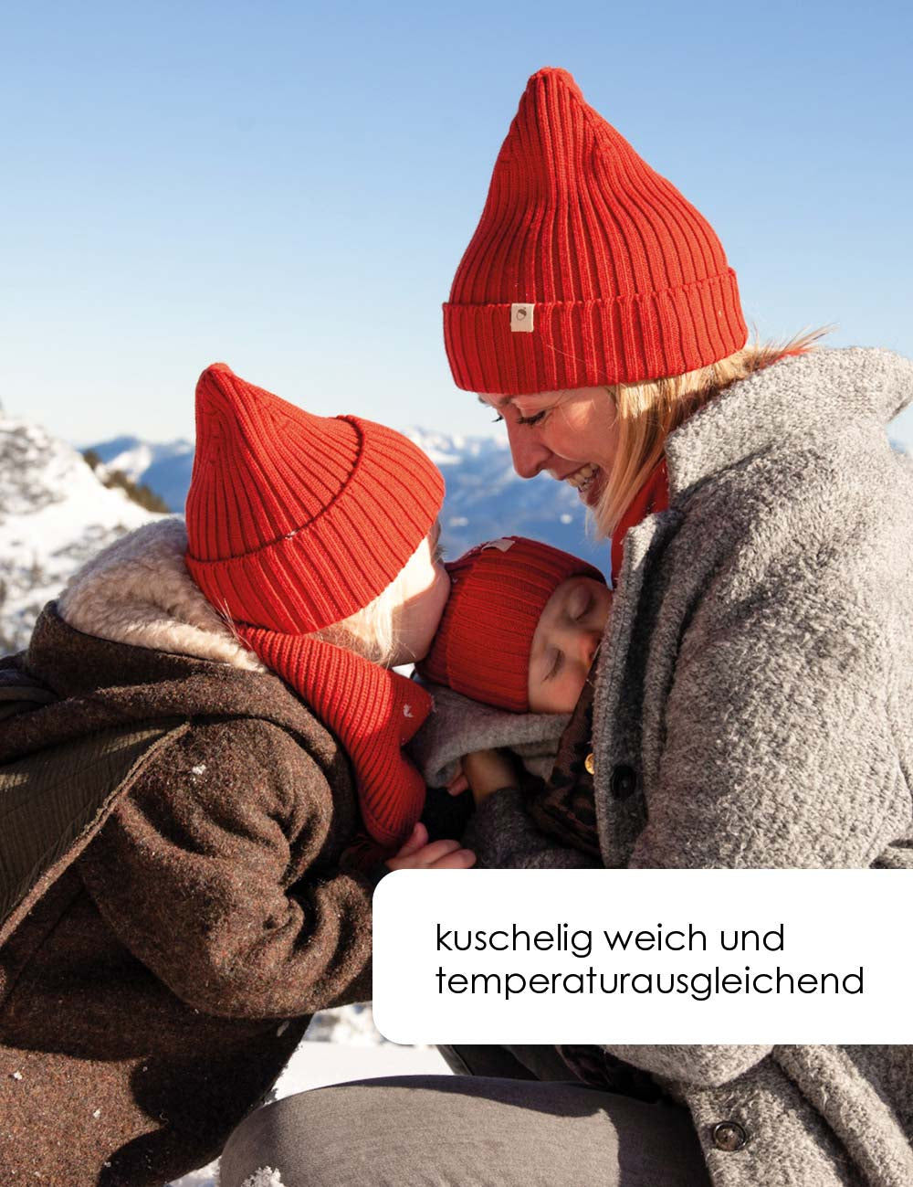 Gorro para bebé rojo