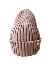 Beanie beige til voksne