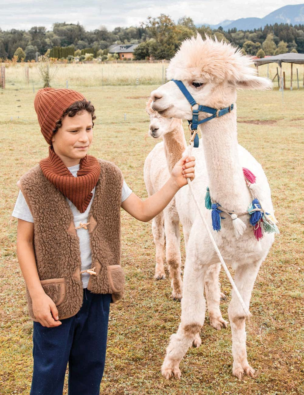 Gorro para niños marrón