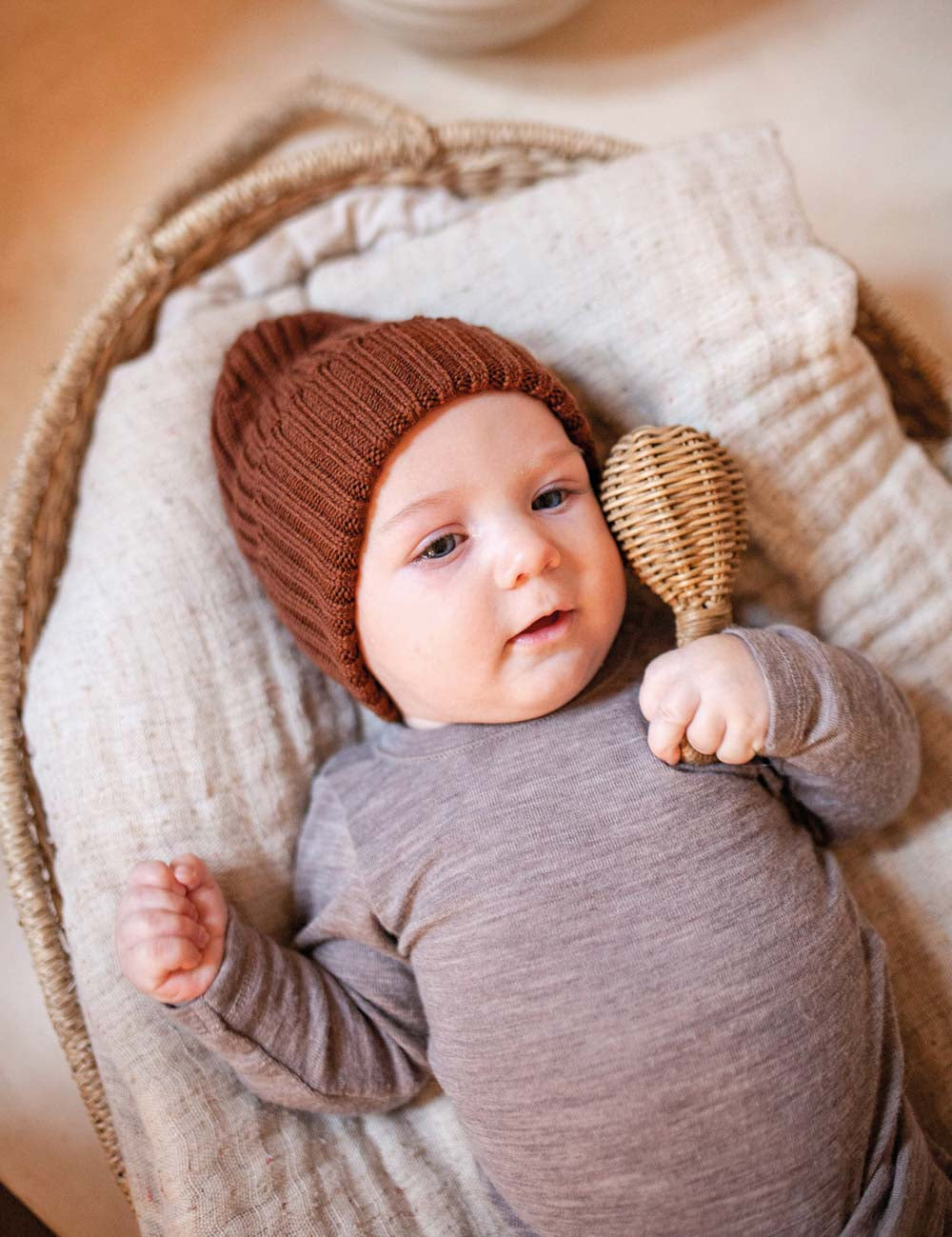 Gorro para niños marrón