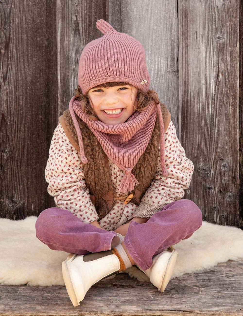 Gorro infantil PINNI rosa