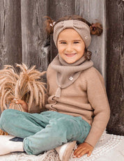 Kinderstirnband ELLA beige