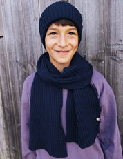 Children's scarf SAMI dark blue