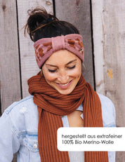 Bandeau LEO brun/rose