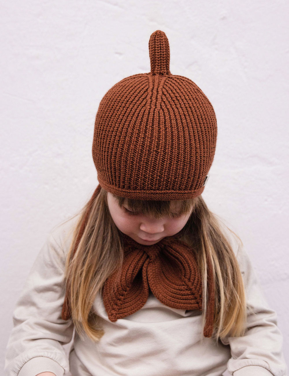 Moppkappe Für Mädchen – Braunes Calico, Elastisch (bis 61 Cm), Für Historische Kostüme & Verkleidung
