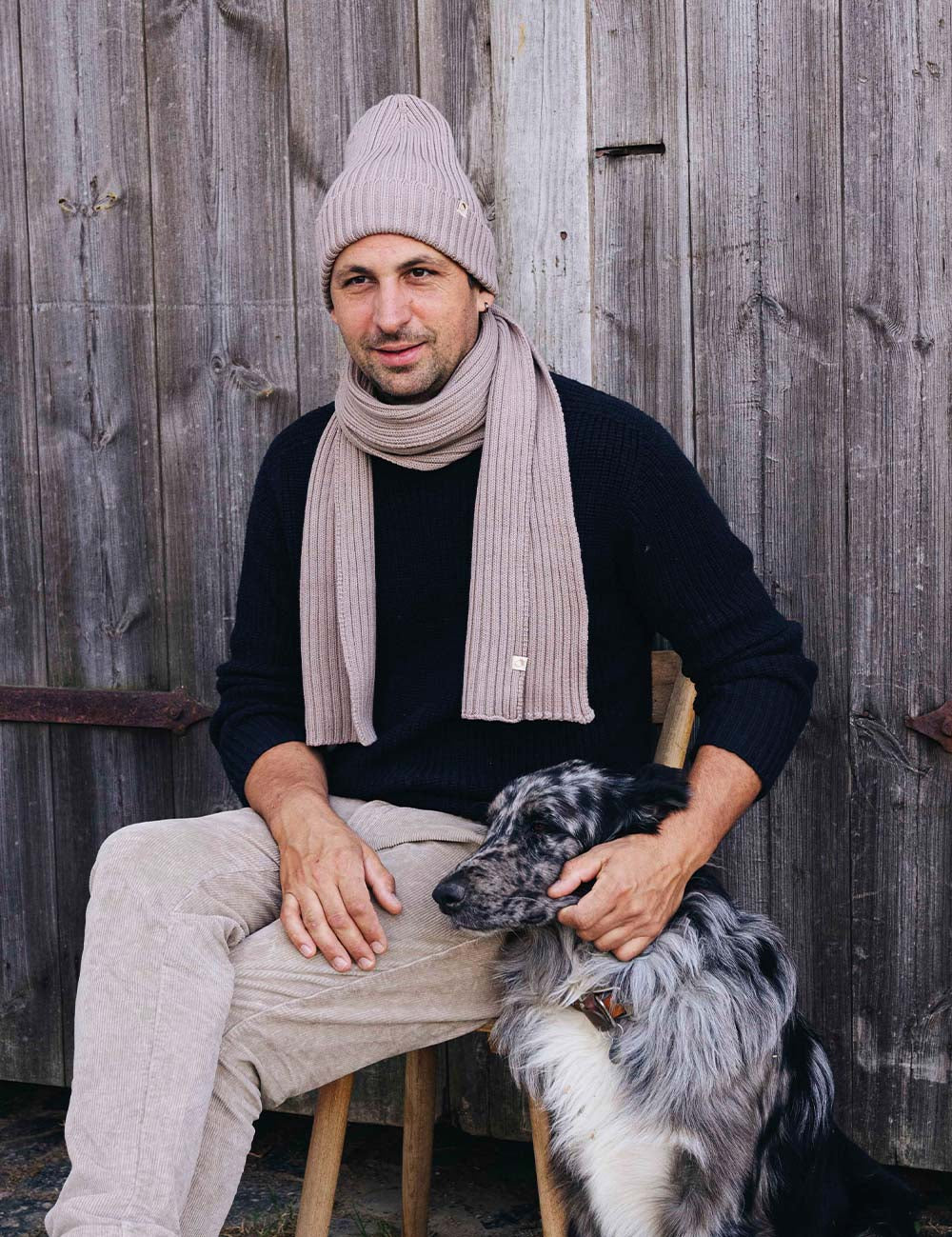 Children's scarf SAMI beige