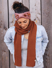 Children's scarf SAMI brown