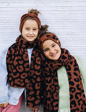 Children's headband LEO brown/black