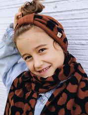 Children's headband LEO brown/black