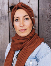 Children's scarf SAMI brown