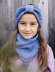 Children's headband ELLA light blue
