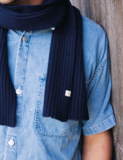 Children's scarf SAMI dark blue