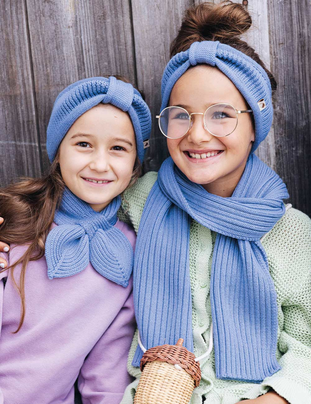 Children's headband ELLA light blue