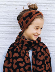 Children's headband LEO brown/black