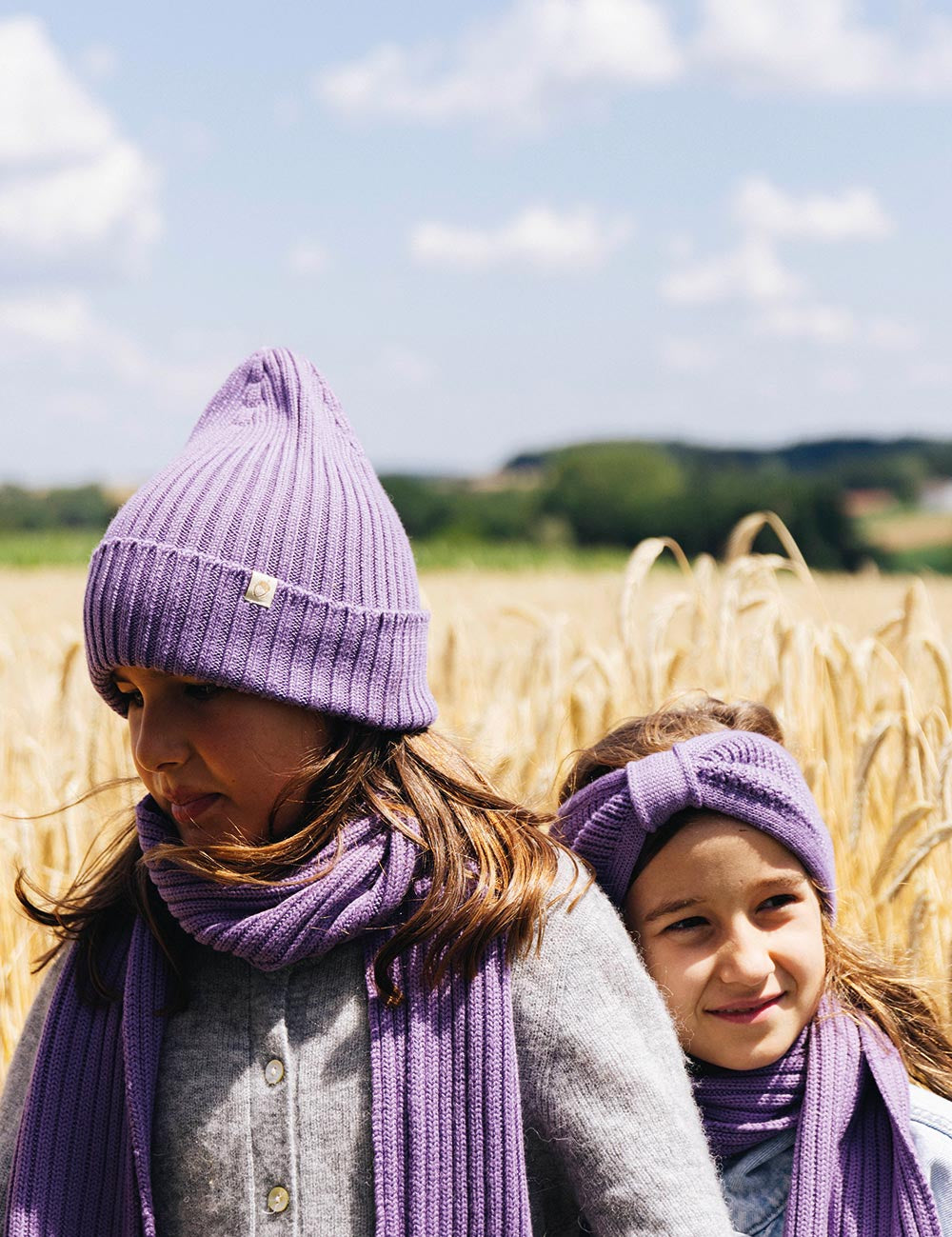 Children's scarf SAMI purple