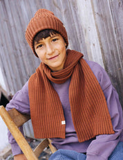 Children's scarf SAMI brown