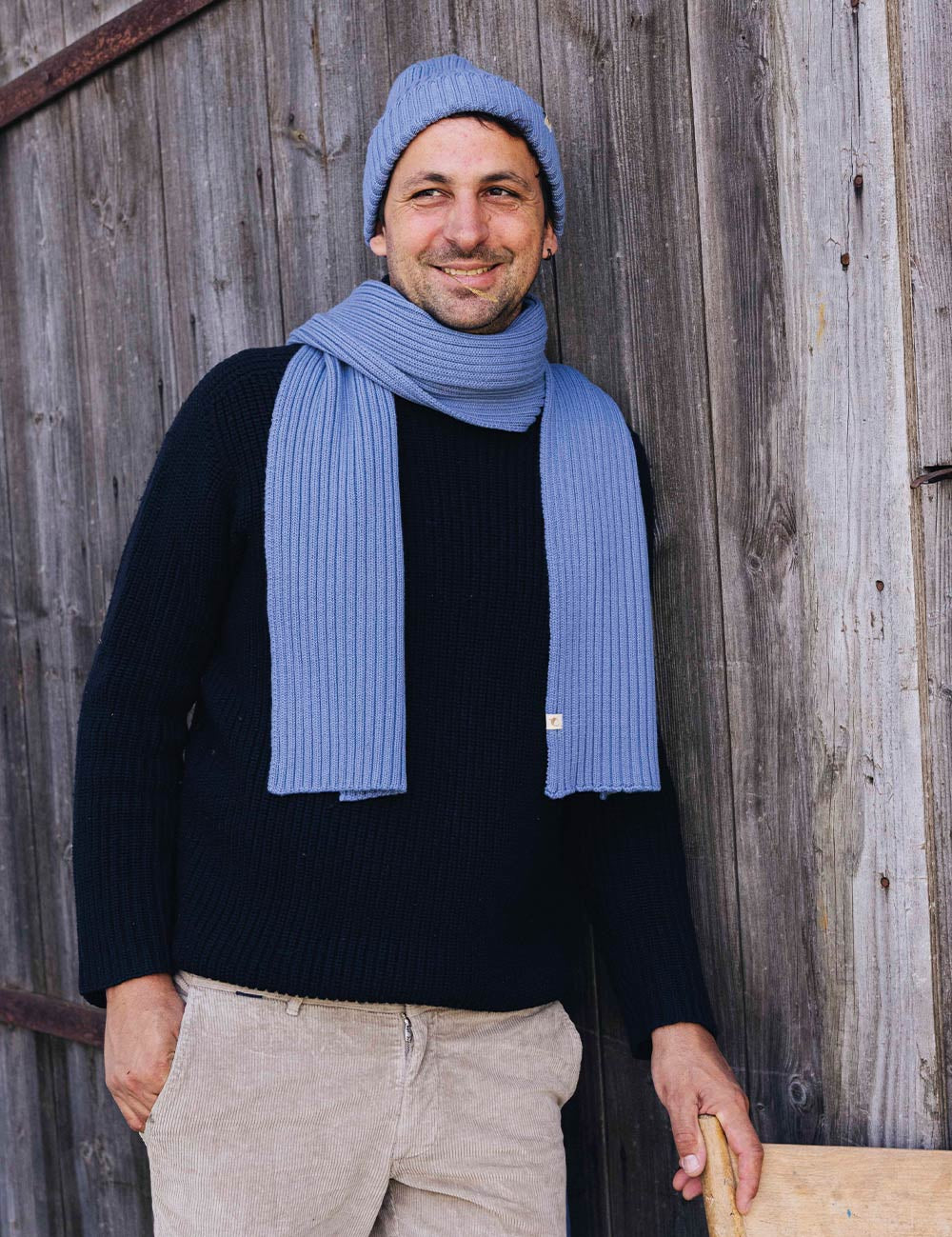 Children's scarf SAMI light blue
