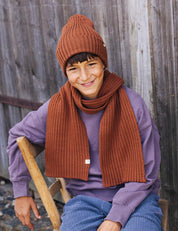 Children's scarf SAMI brown