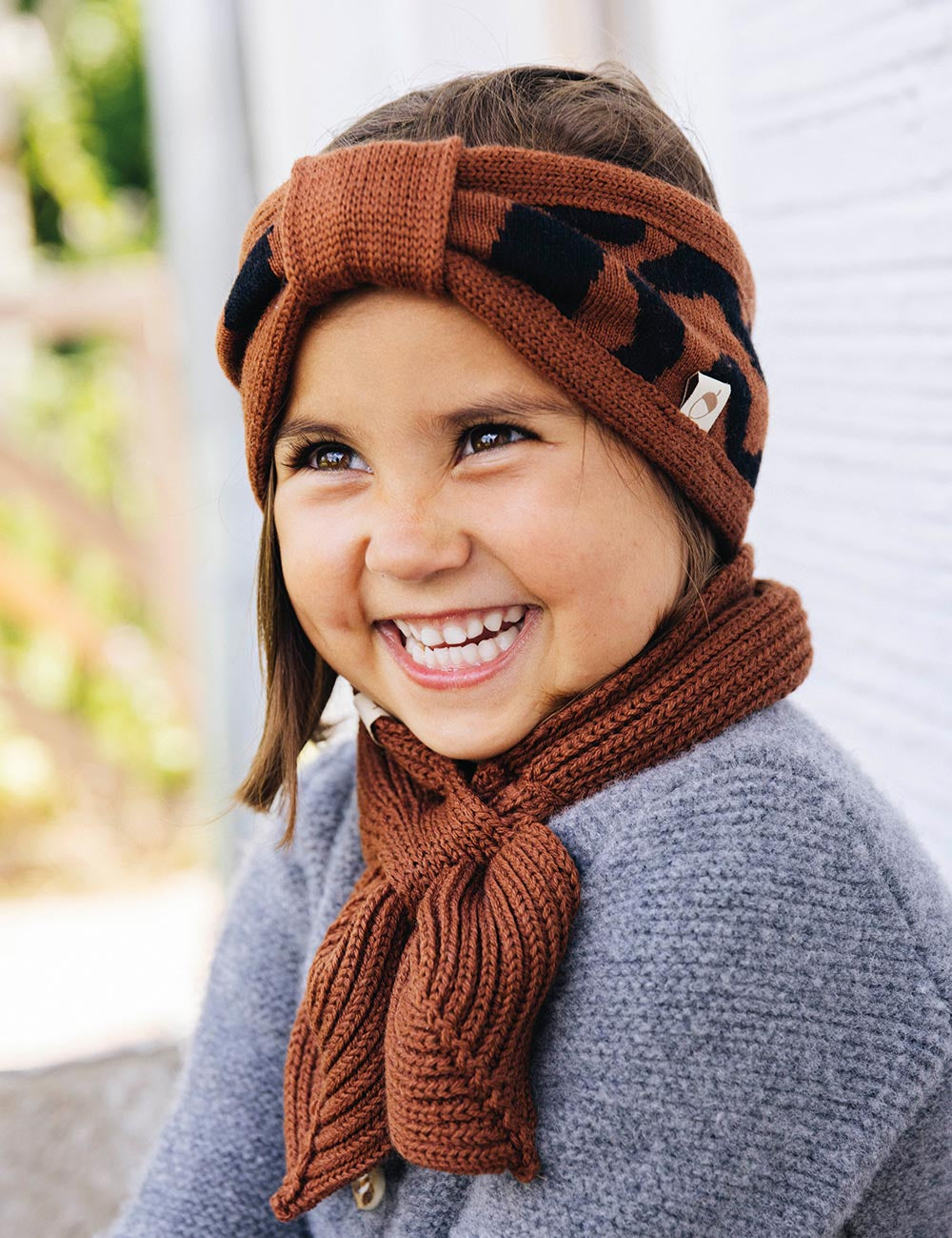 Children's headband LEO brown/black