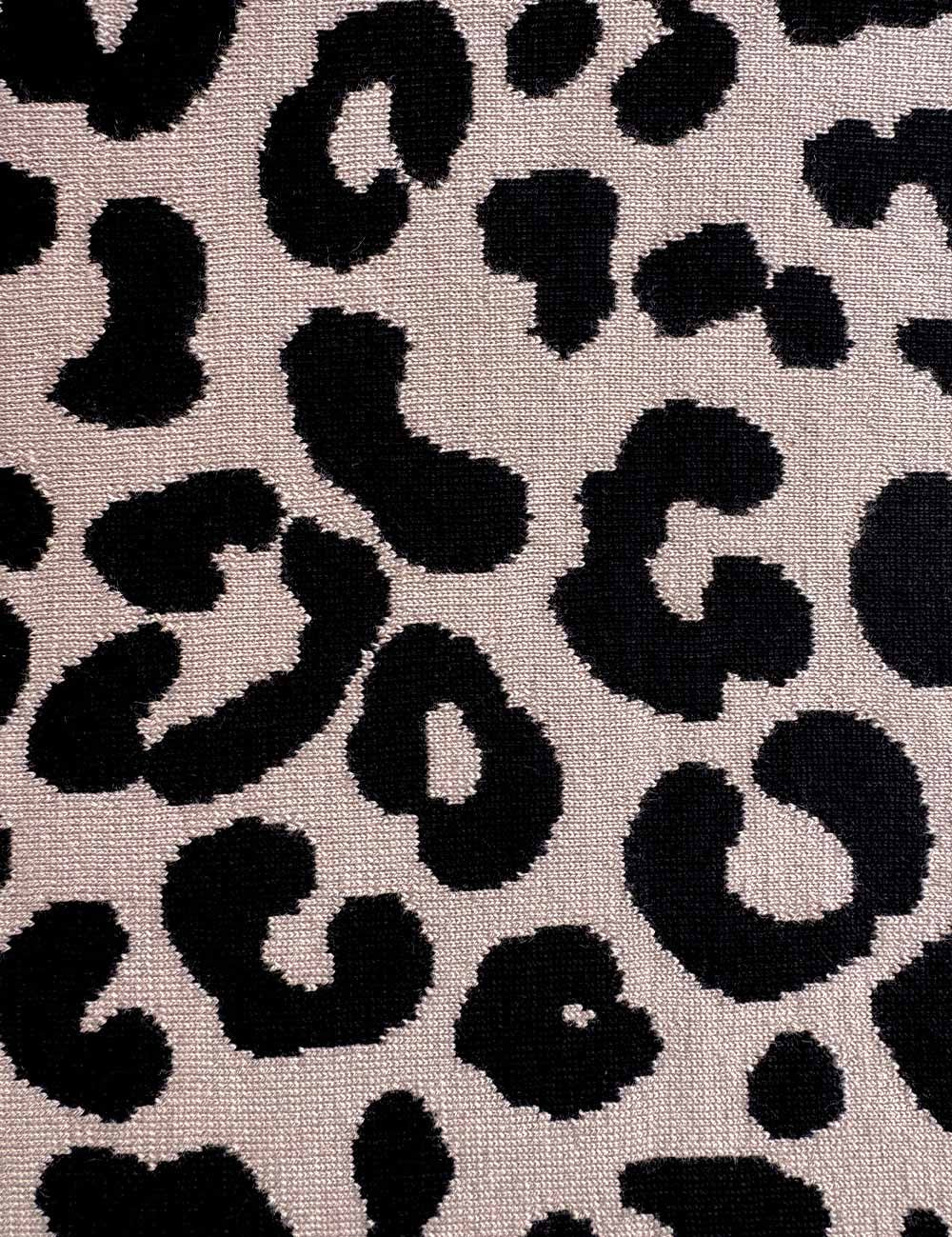 XXL Schal LEO beige/schwarz