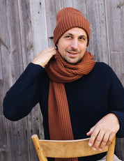 Children's scarf SAMI brown