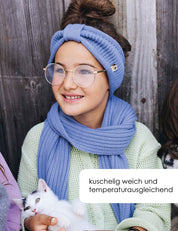 Bandeau enfant ELLA bleu clair