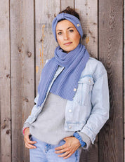 Children's headband ELLA light blue