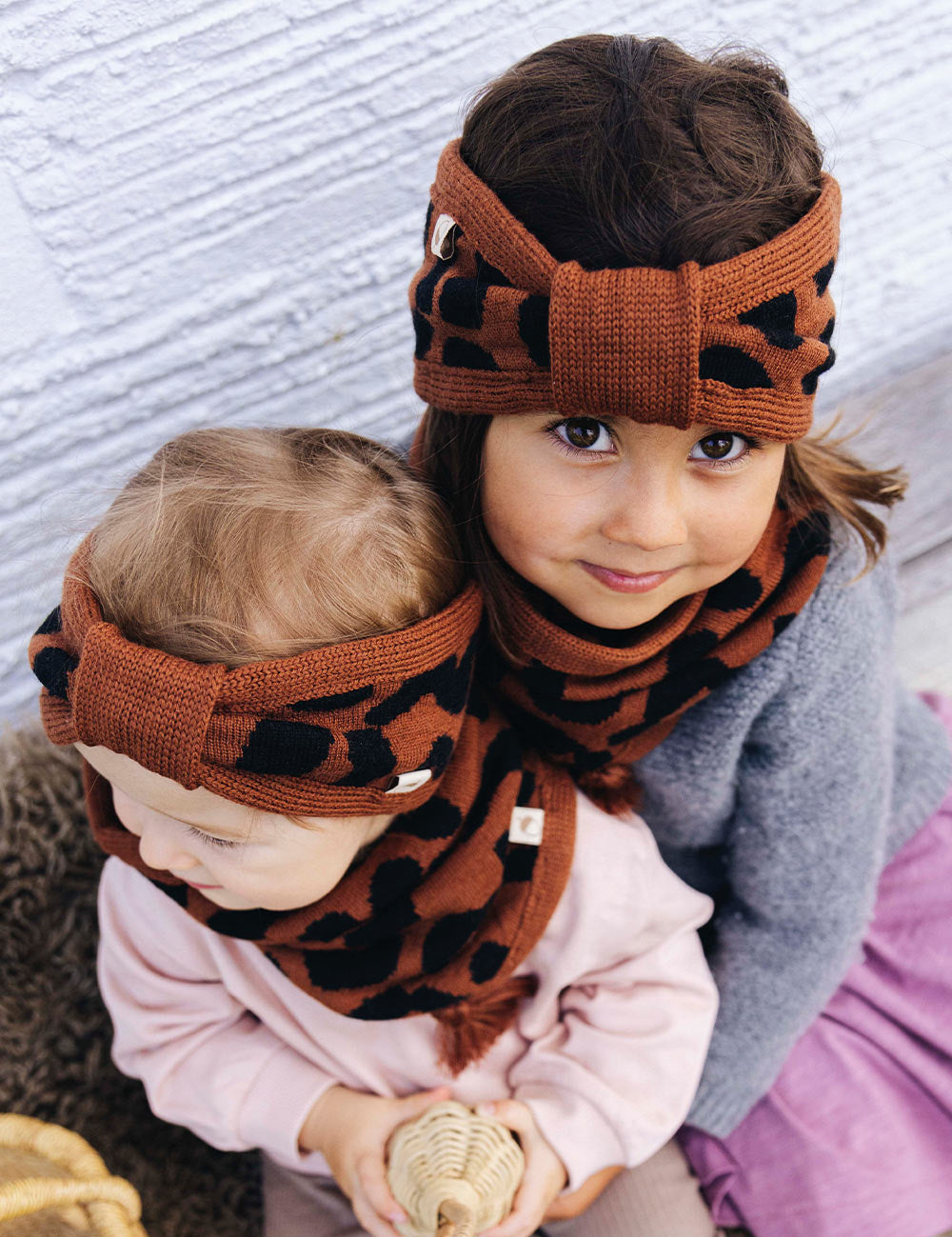Children's headband LEO brown/black