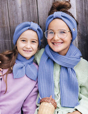 Children's scarf SAMI light blue