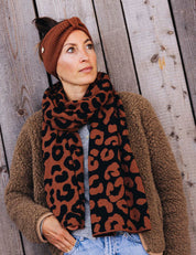 XXL Scarf LEO brown/black