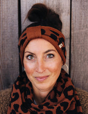 Headband LEO brown/black