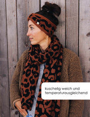 Headband LEO brown/black