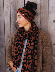 Headband LEO brown/black