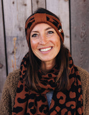 Headband LEO brown/black