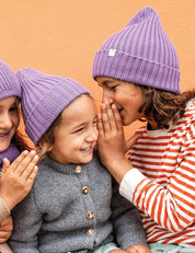 Beanie lilla til voksne