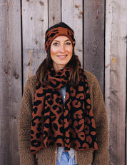 Headband LEO brown/black