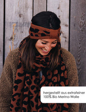 Headband LEO brown/black