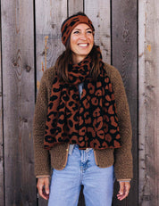 Children's headband LEO brown/black