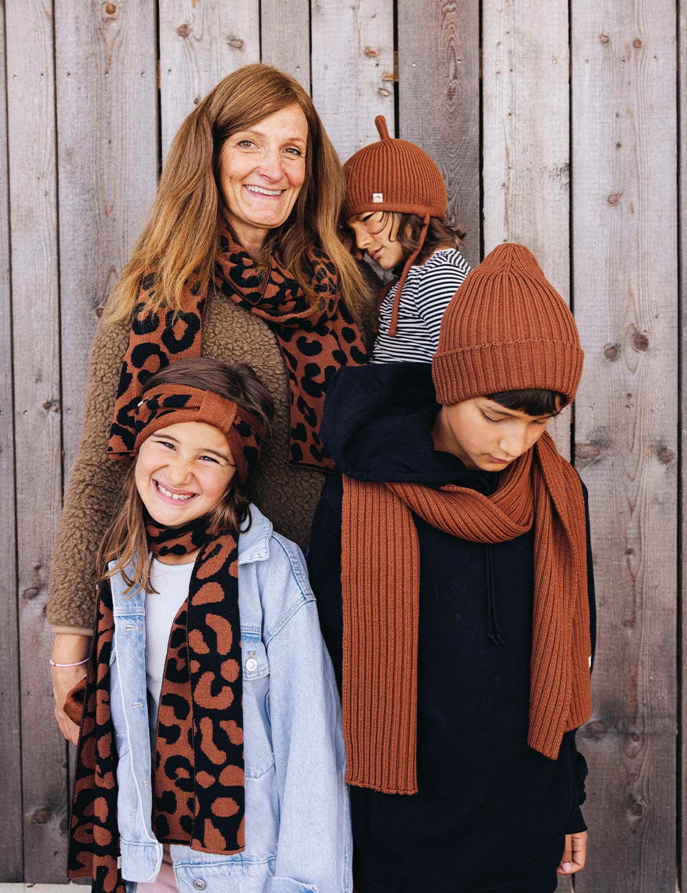 XXL Scarf LEO brown/black