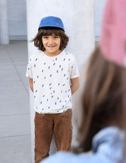 Kinder Cordkeps ljusblå