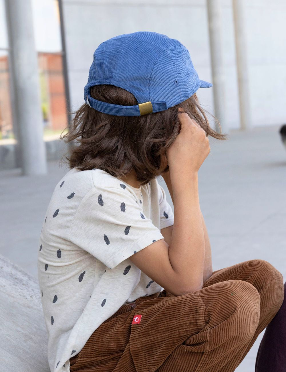 Kinder Cordkeps ljusblå