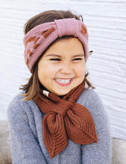 Children's headband LEO brown/pink