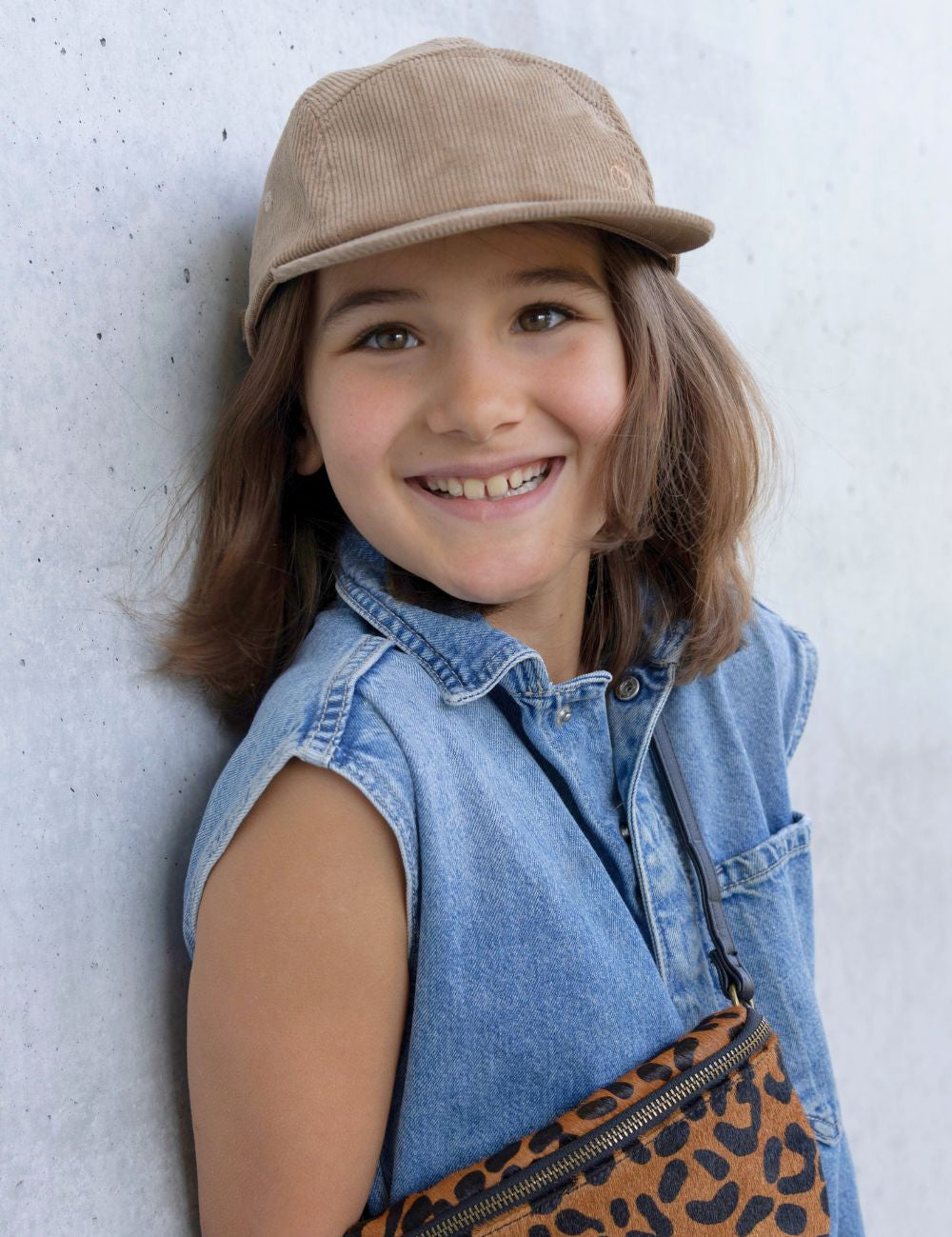 Kinder Cord Cap beige