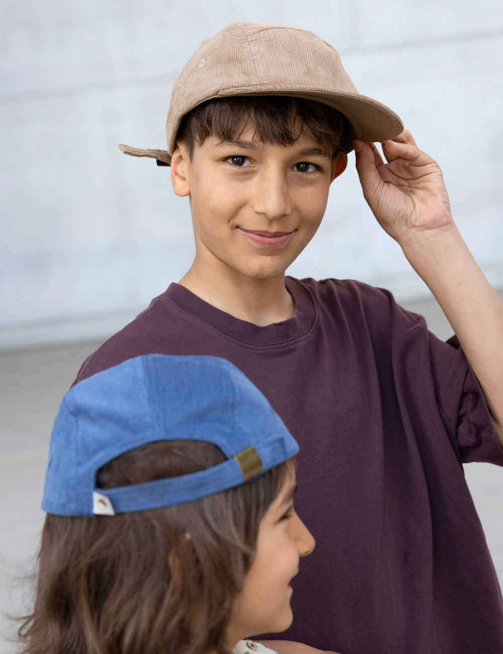 Kinder Cord Cap beige