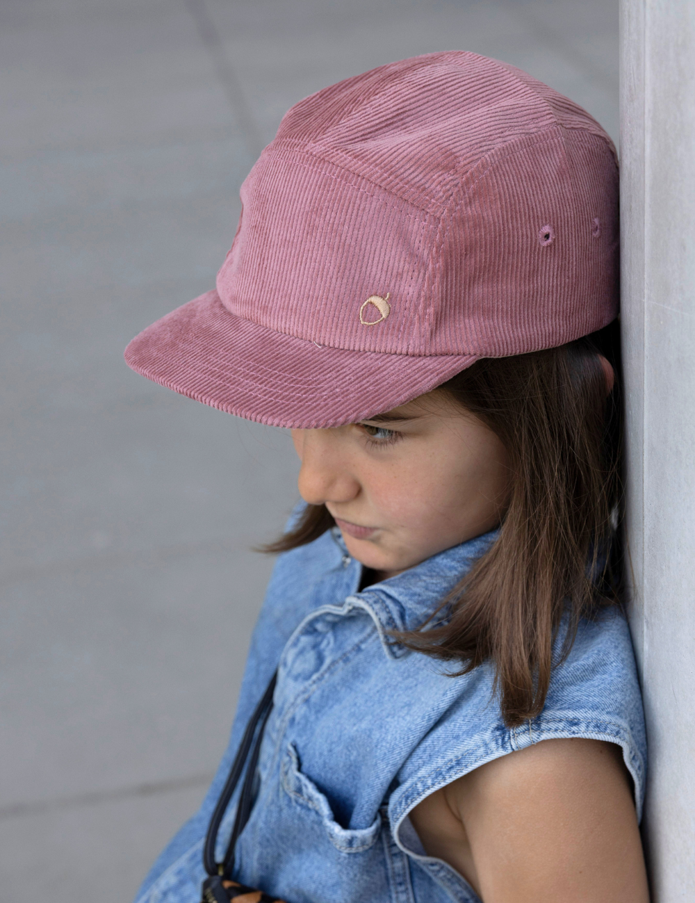 Kinder Cord Cap rosa