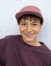 Kinder Cord Cap rosa