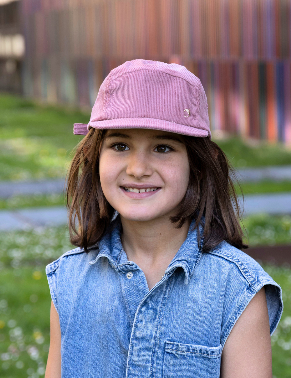 Kinder Cord Cap rosa