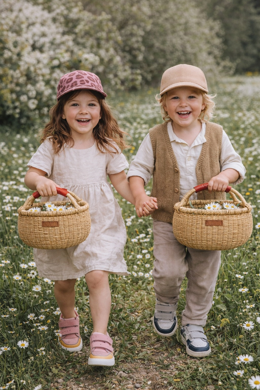 Casquette en velours côtelé pour enfant leo